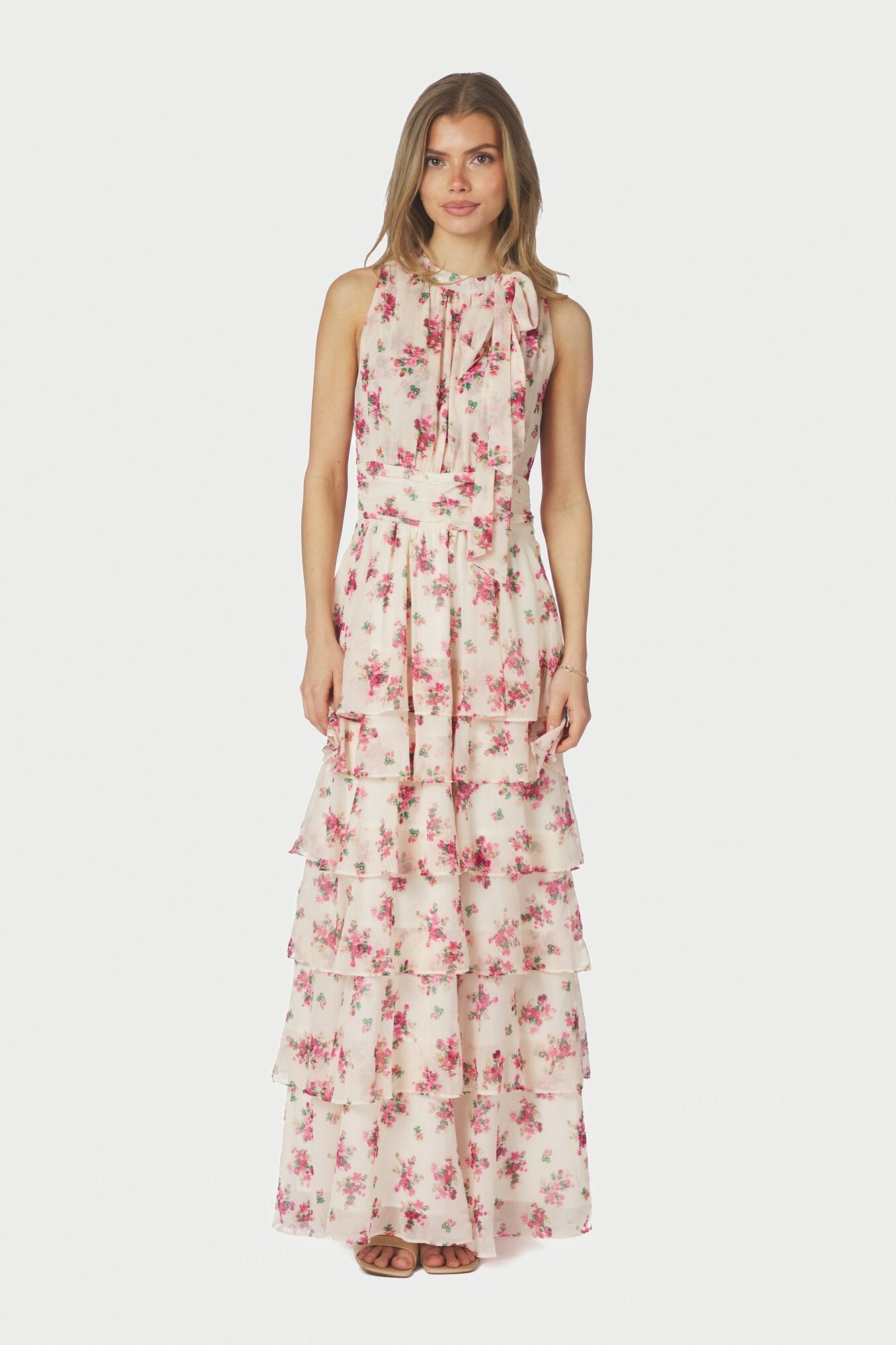 Marli Amazing Chiffon Rose kjole - rosa